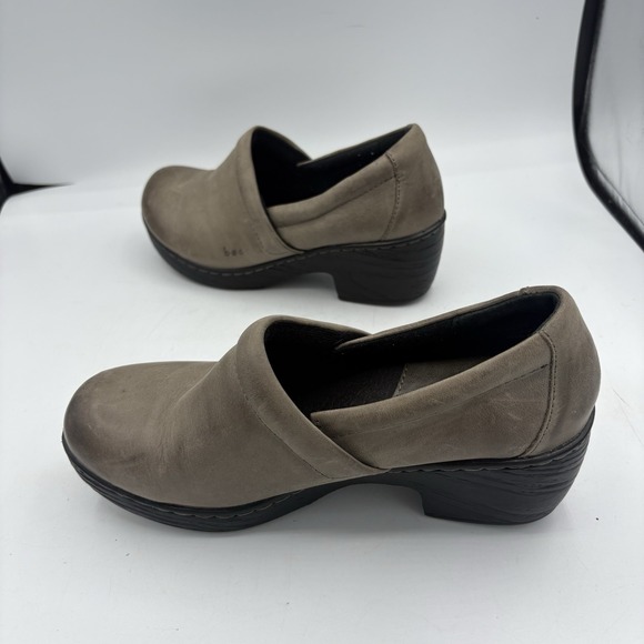BOC Born Shoes Womens Size 8 Peggy Clogs Taupe Leather Block Nurse Profession‎ - Picture 8 of 9